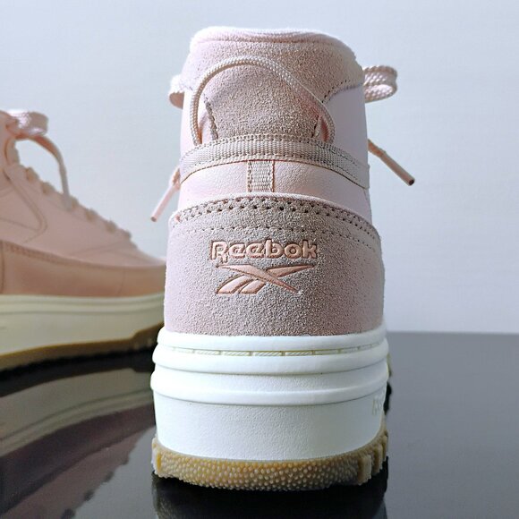 Reebok Women's Club C Geo Mid Lightweight Platform Sneaker in Lovely Light Pink - Picture 9 of 15